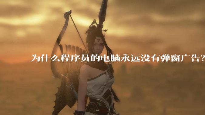 为什么程序员的电脑永远没有弹窗广告？